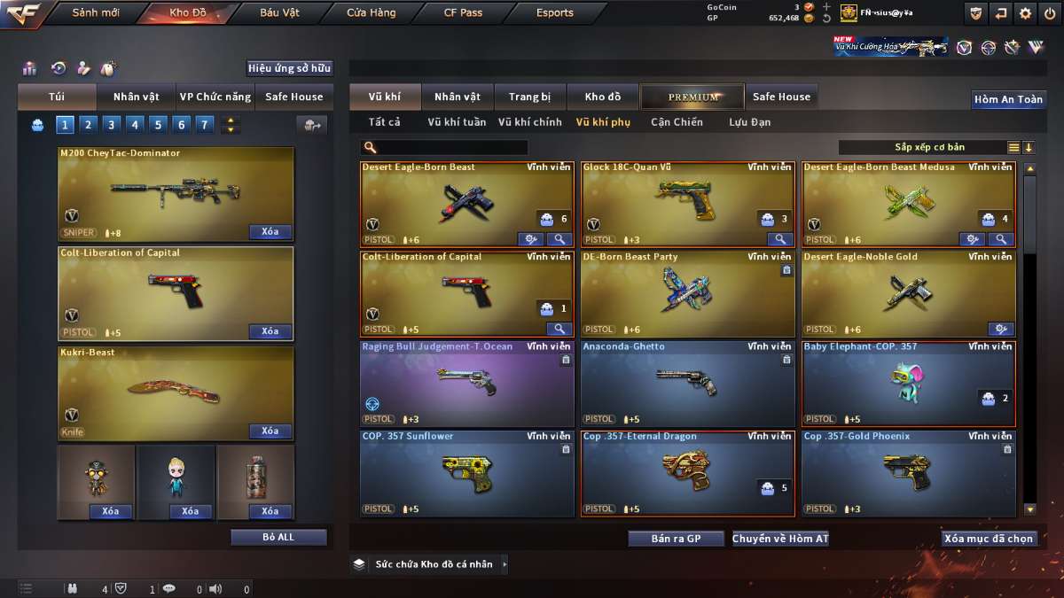 shop acc cf uy tin gia re